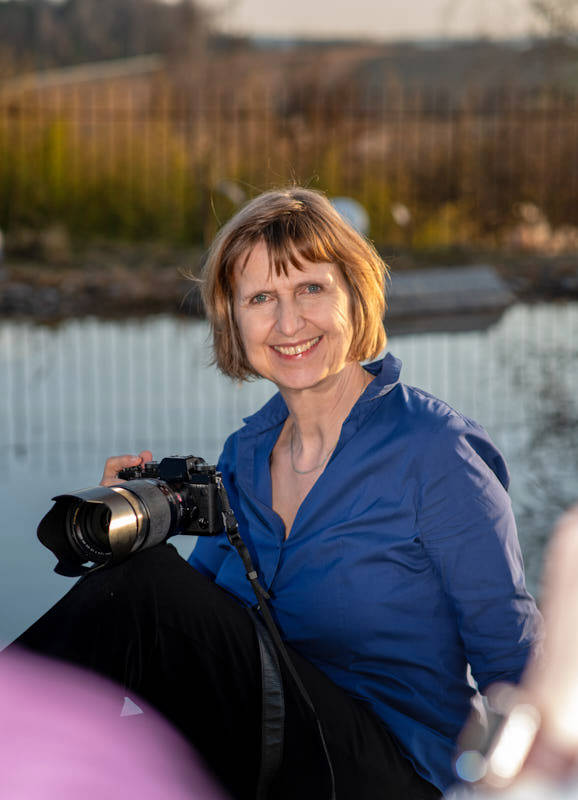 Kitafotografin Helga Helleberg in Aktion